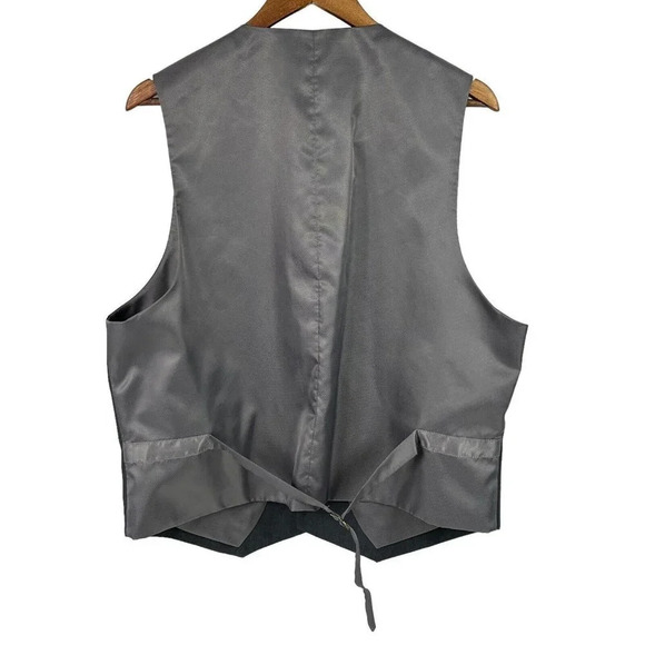 Caravelli Slim Blazer Men's Size 46S Suit Jacket 2 Button w/ Matching Vest Grey - Picture 12 of 16